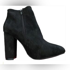 Black Suede Ankle Boots, EU 36/ US 6 Spring Sale